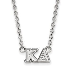 Sterling Silver Kappa Delta Medium Necklace